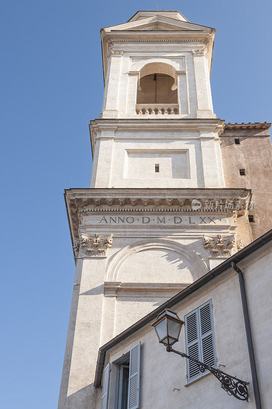 Trinità dei Monti church on top of the Spanish Steps in Rome